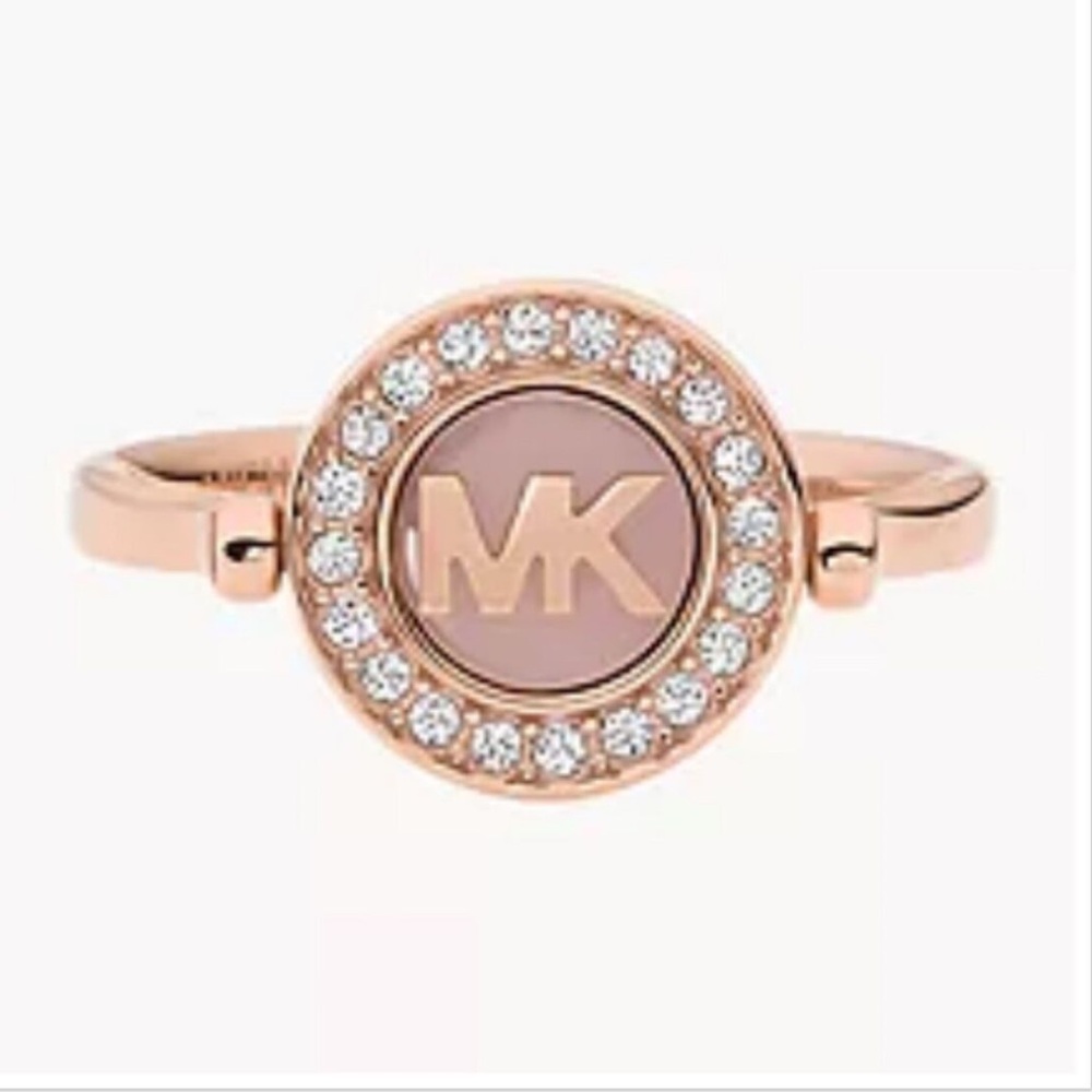 Michael Kors | MK Rose Gold Stainless Steel Center Focal Ring
